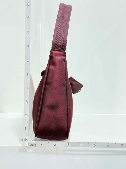 PRADA Re-Edition 2000 Burgundy Shoulder Bag
