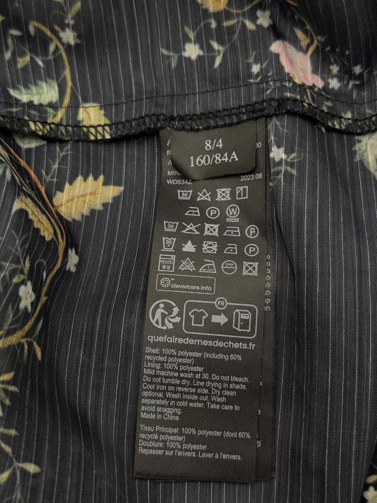 ALL SAINTS Black Multicolor Size US 4 Short Dress