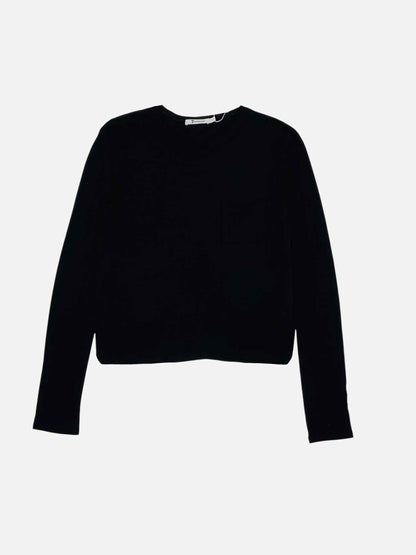 ALEXANDER WANG Black Size XSmall T-shirt