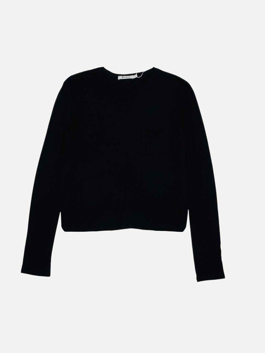 ALEXANDER WANG Black Size XSmall T-shirt