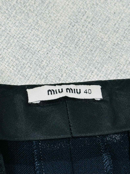 MIU MIU Tailored Navy Blue Size US 4 Pants
