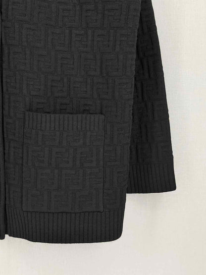 FENDI FF Jacquard Black Size US 2 Cardigan