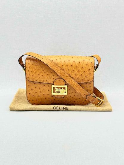 CELINE Vintage Caramel Shoulder Bag