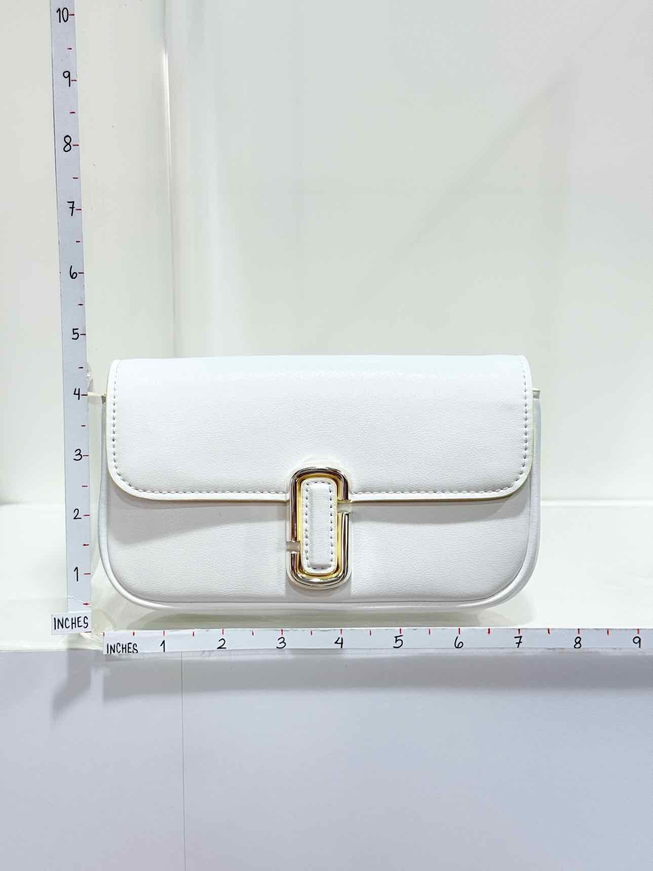MARC JACOBS Mini The J Mark White Shoulder Bag