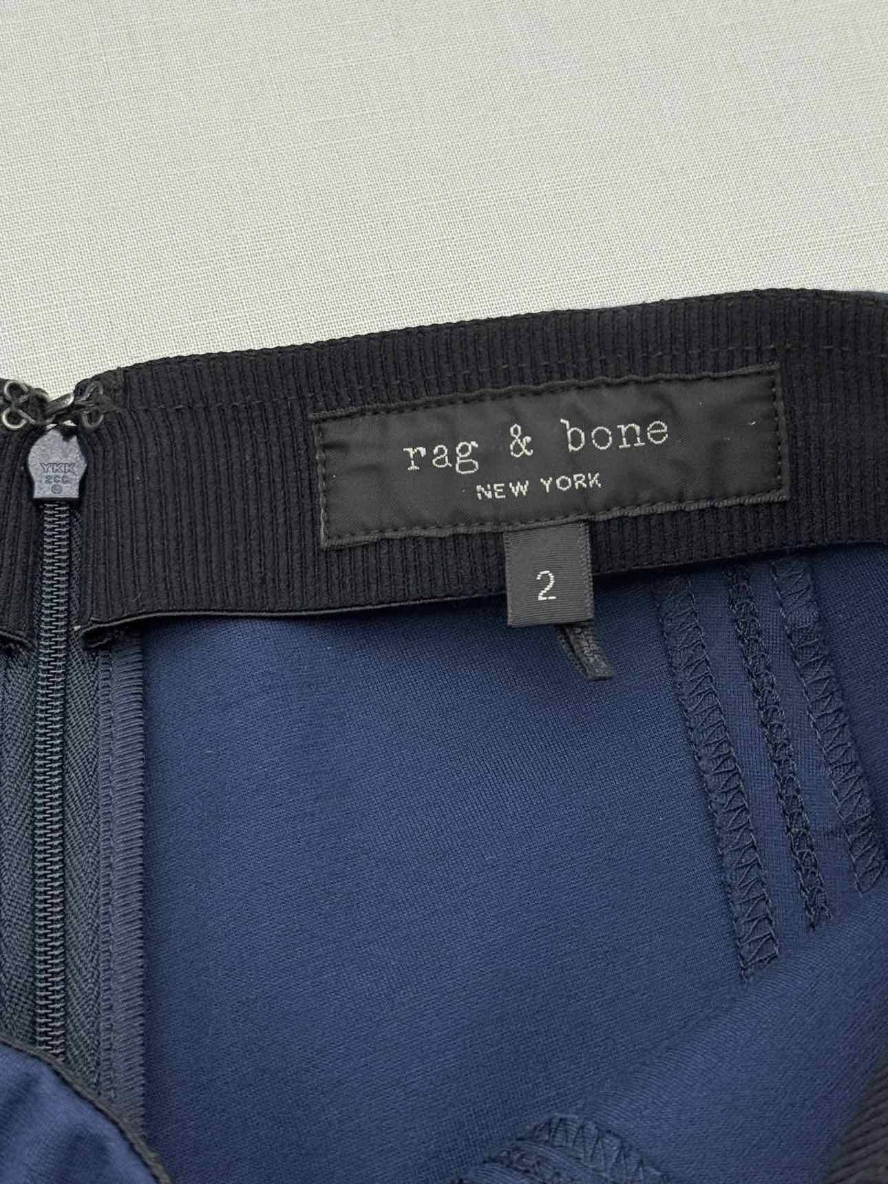 RAG & BONE Irina Kick Navy Blue Size US 2 Pants