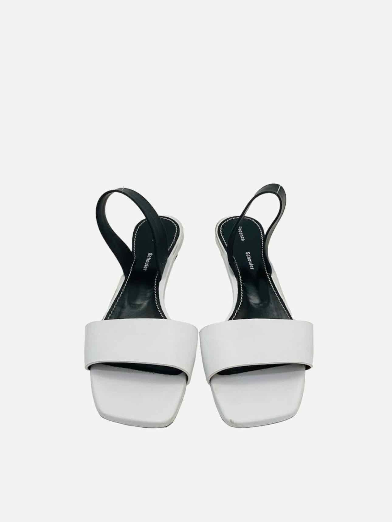 PROENZA SCHOULER White & Black Sandals 39.5