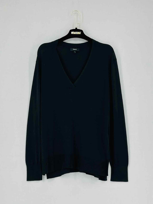 THEORY Black Size Large Jumper