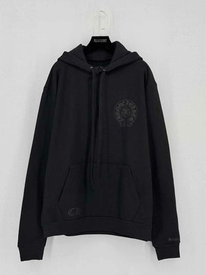 CHROME HEARTS Black Logo Print Size Medium Sweatshirt