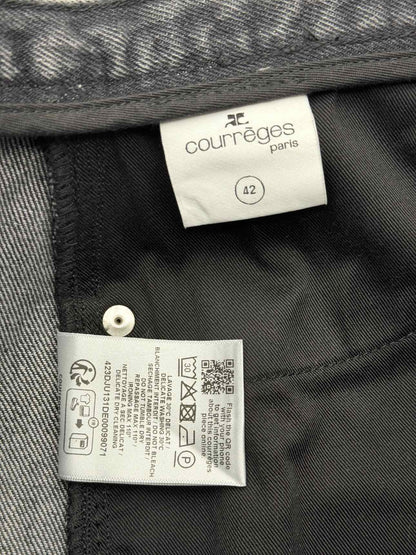 COURREGES Heritage Cut-Out Grey Size US 10 Long Skirt