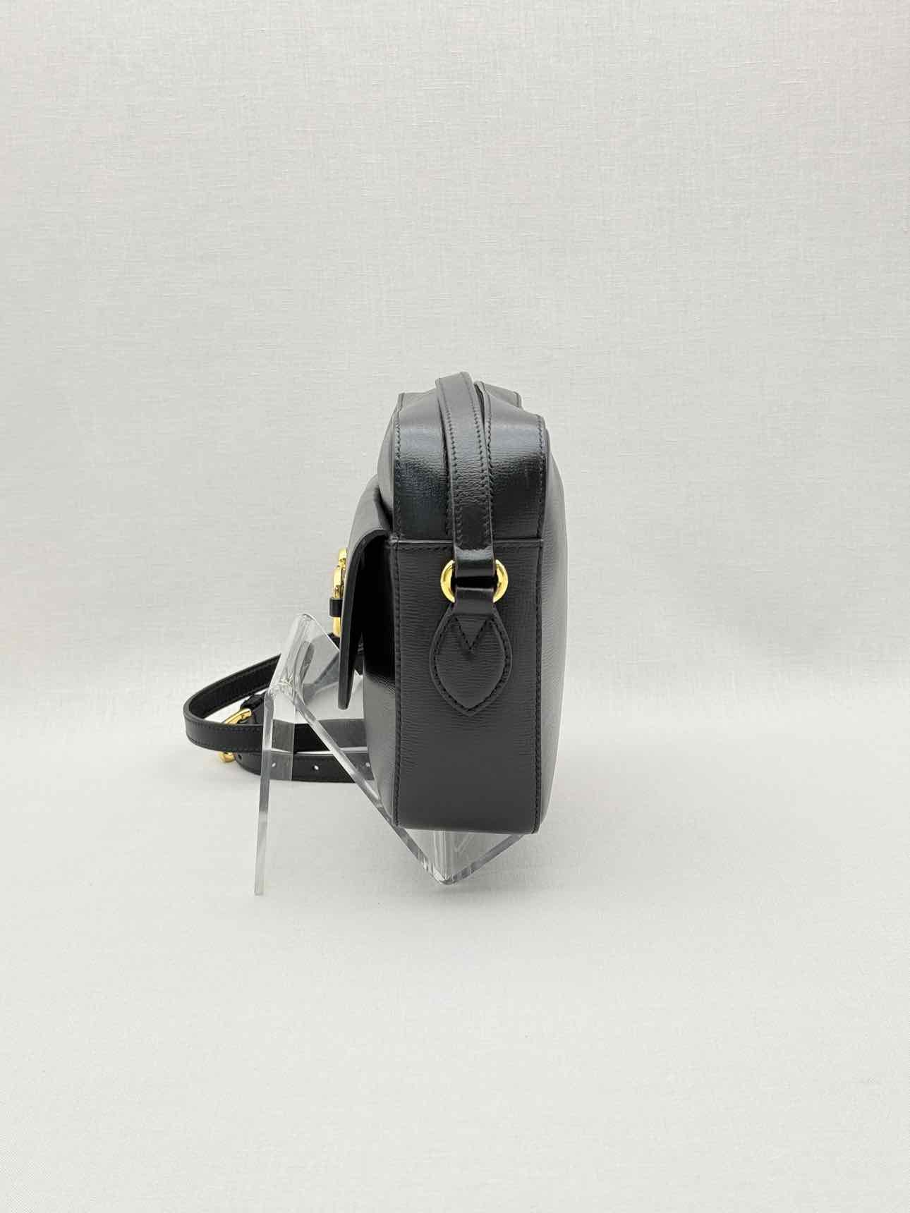 GUCCI Horsebit 1955 Black Shoulder Bag