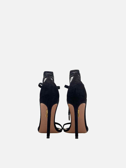 AQUAZZURA Olie Black Size EU 38.5 Heeled Sandals