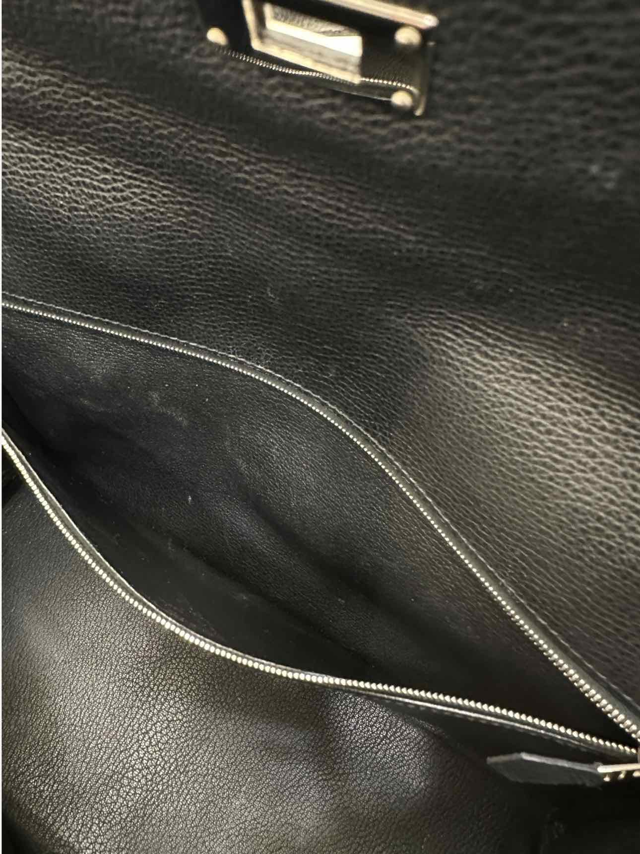 HERMES Kelly Black Top Handle
