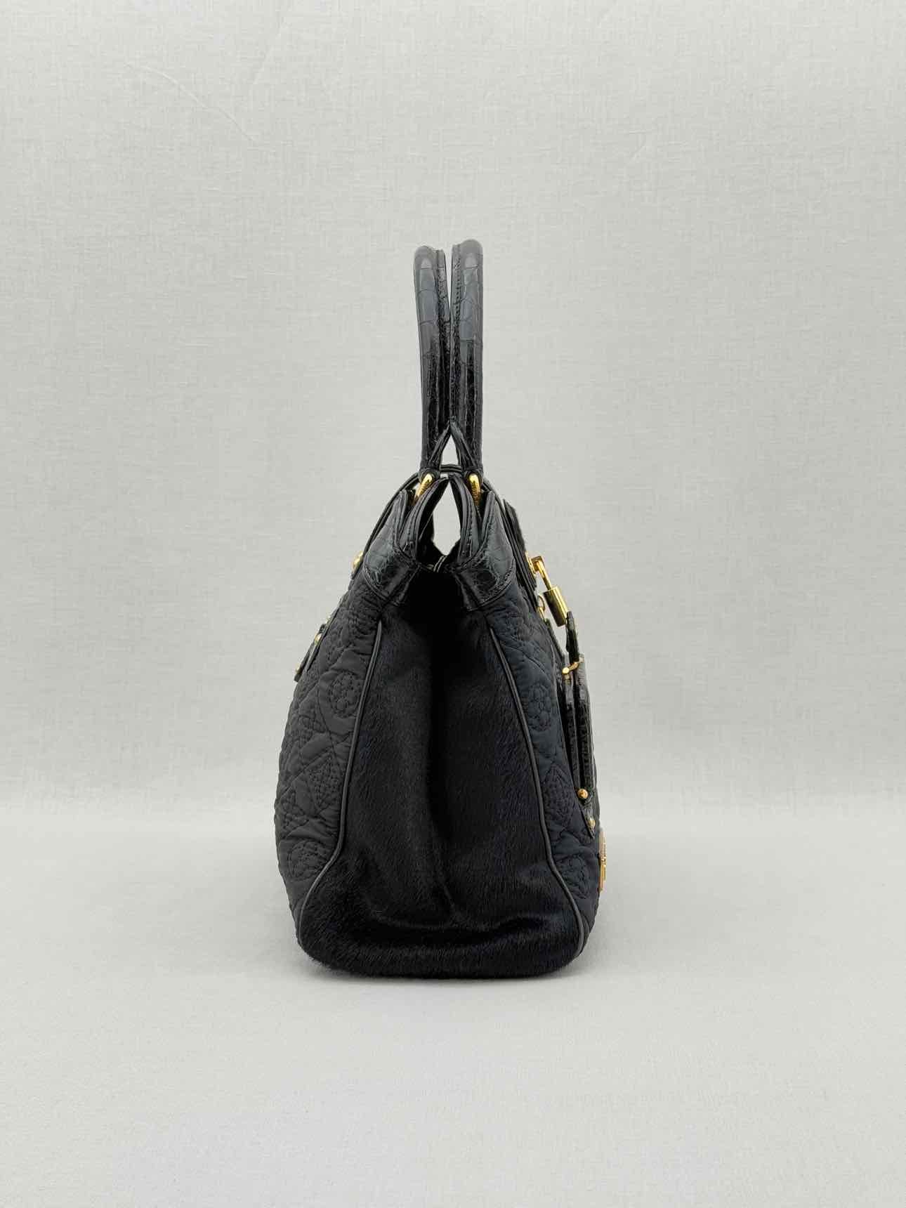 LOUIS VUITTON Limited Edition Black Monogram Top Handle