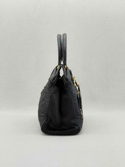 LOUIS VUITTON Limited Edition Black Monogram Top Handle