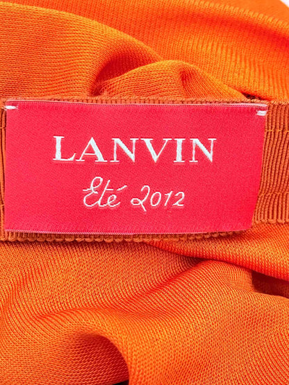 LANVIN Orange Size Medium Knee Length Dress