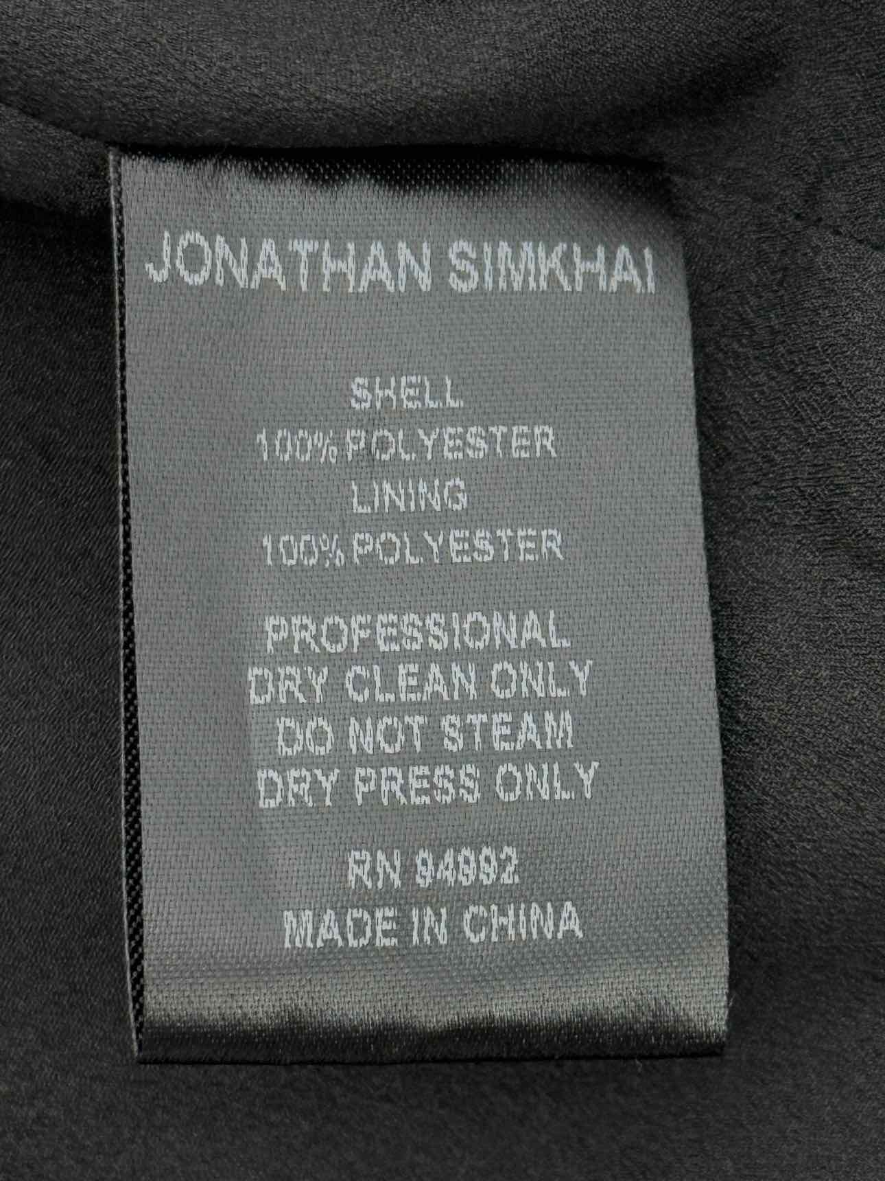 JONATHAN SIMKHAI Black Multicolor Size US 8 Midi Skirt