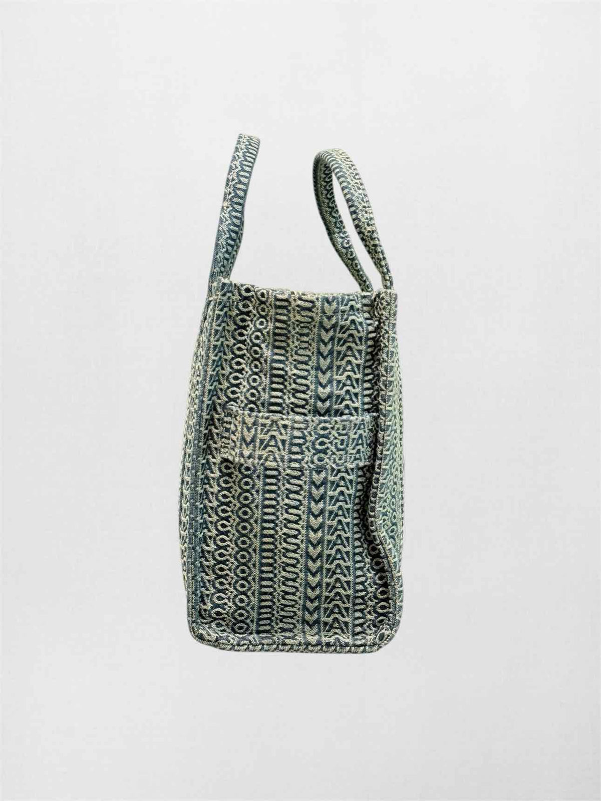 MARC JACOBS The Monogram Blue & White Tote Bag
