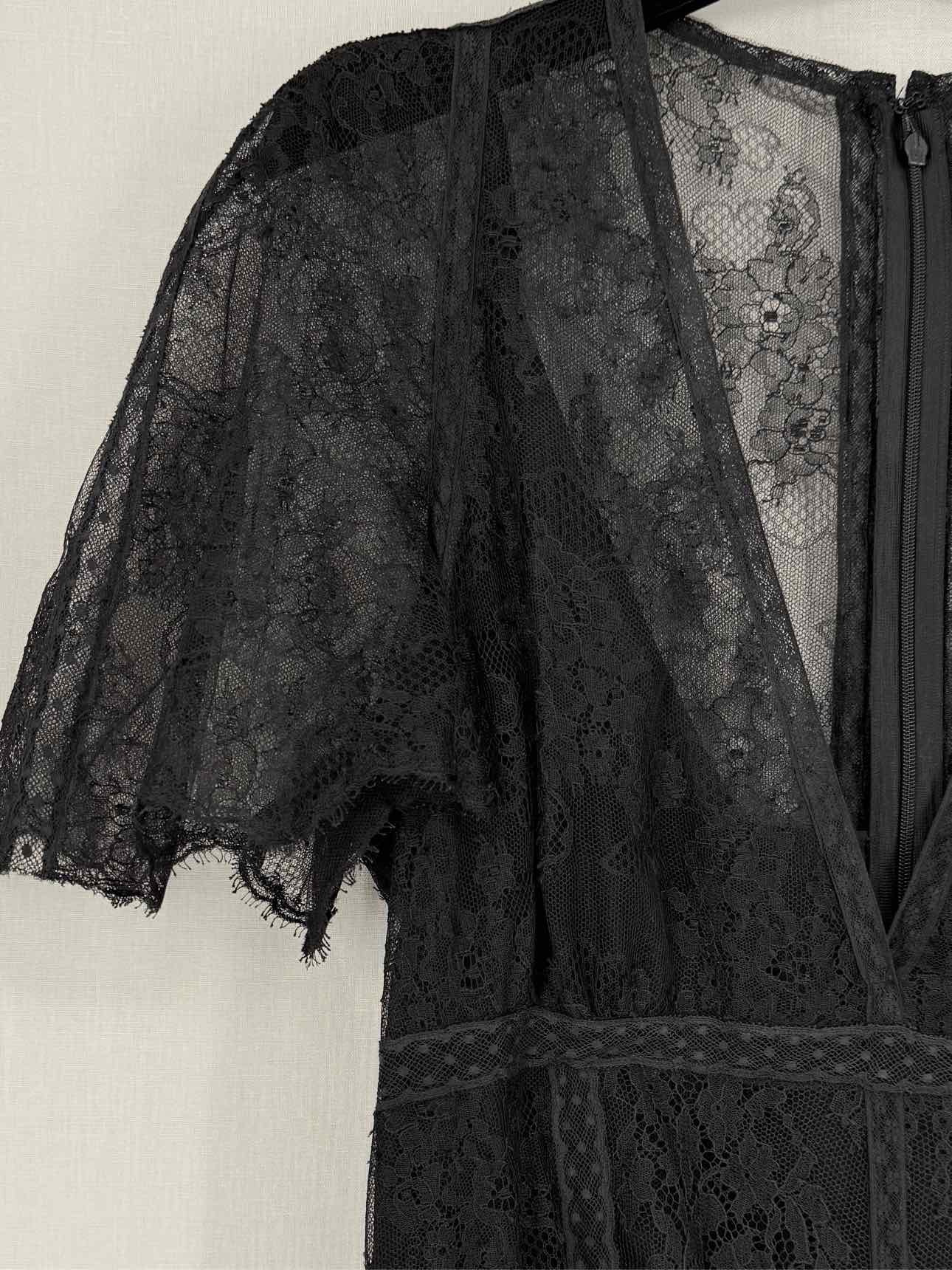 VALENTINO Black Size US 10 Midi Dress