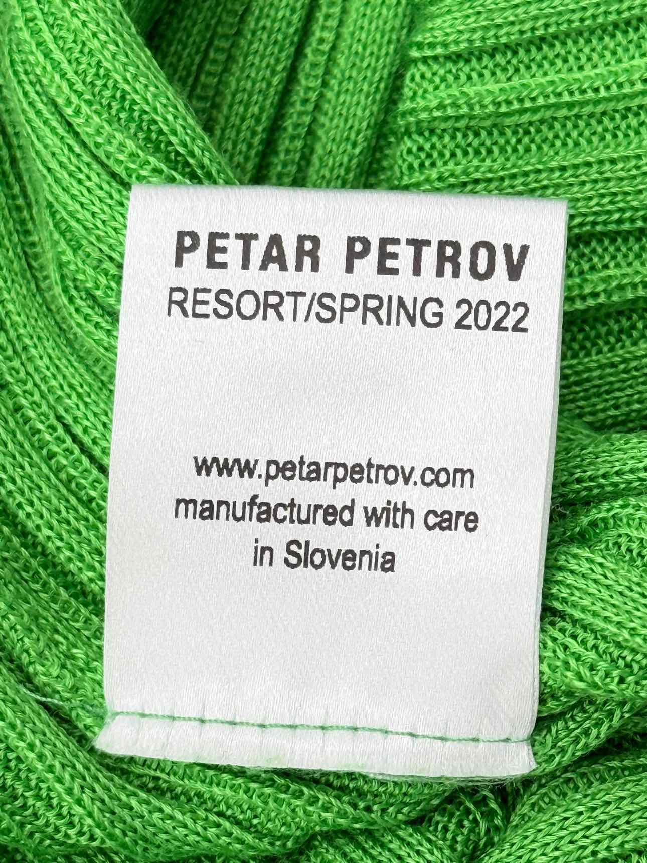 PETAR PETROV Green Ribbed Size US 8 Tank Top