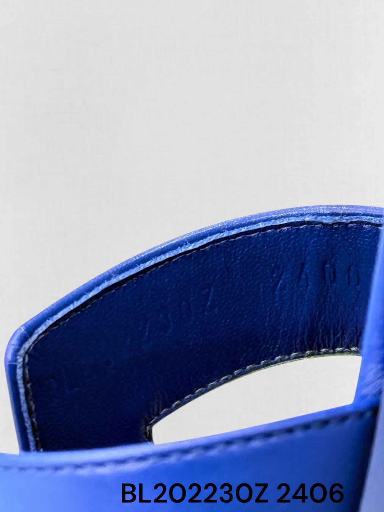 HERMES ORAN Blue Size EU 39 Sandals