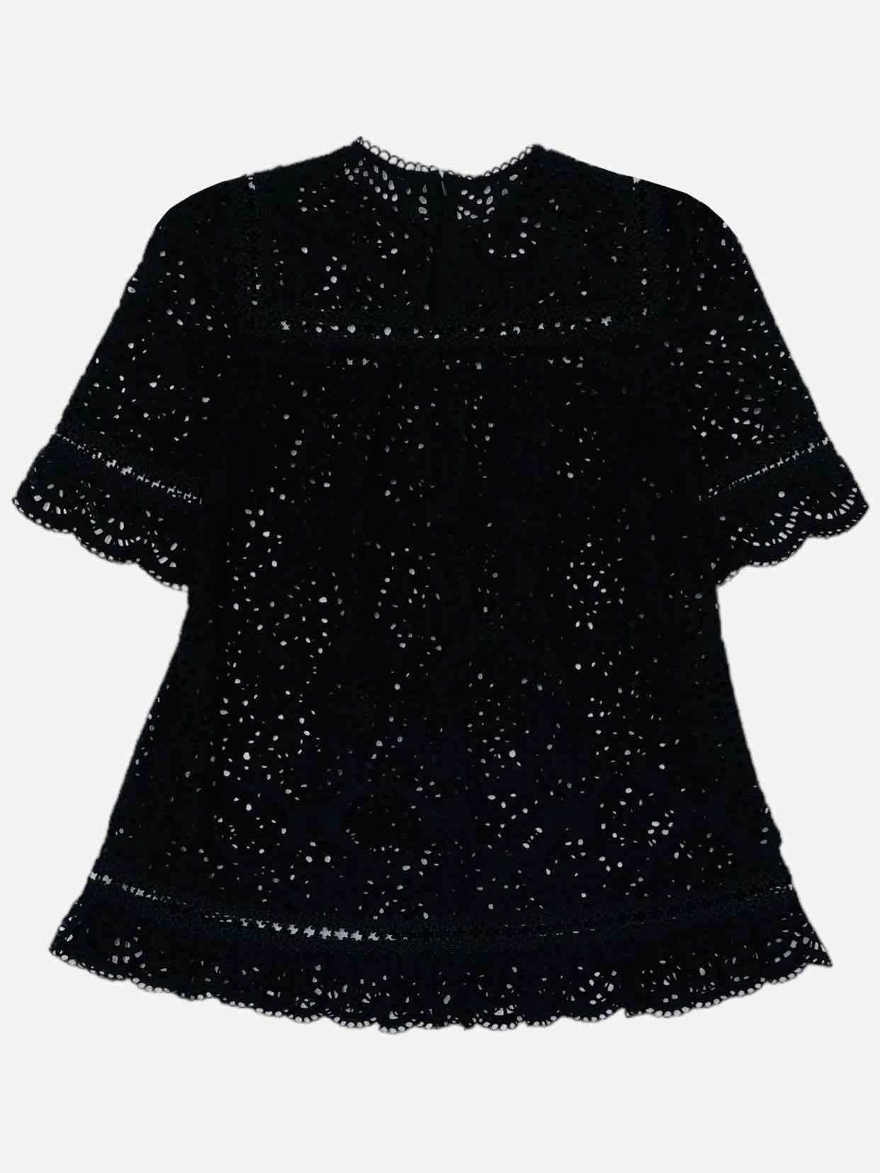 ZIMMERMANN Tali Swirl Swing Black Size US 0 Top