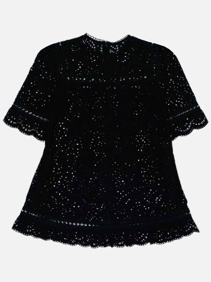 ZIMMERMANN Tali Swirl Swing Black Size US 0 Top