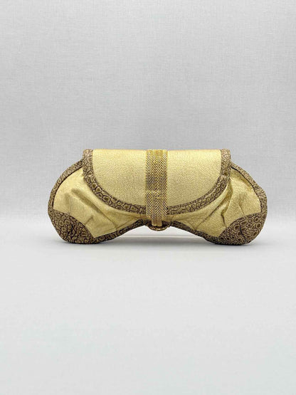 LARA BOHINC Metallic Gold Clutch