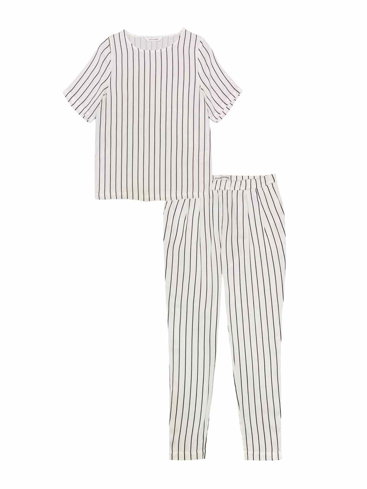 WON HUNDRED Black & White Size US 4 Top & Pants Outfit