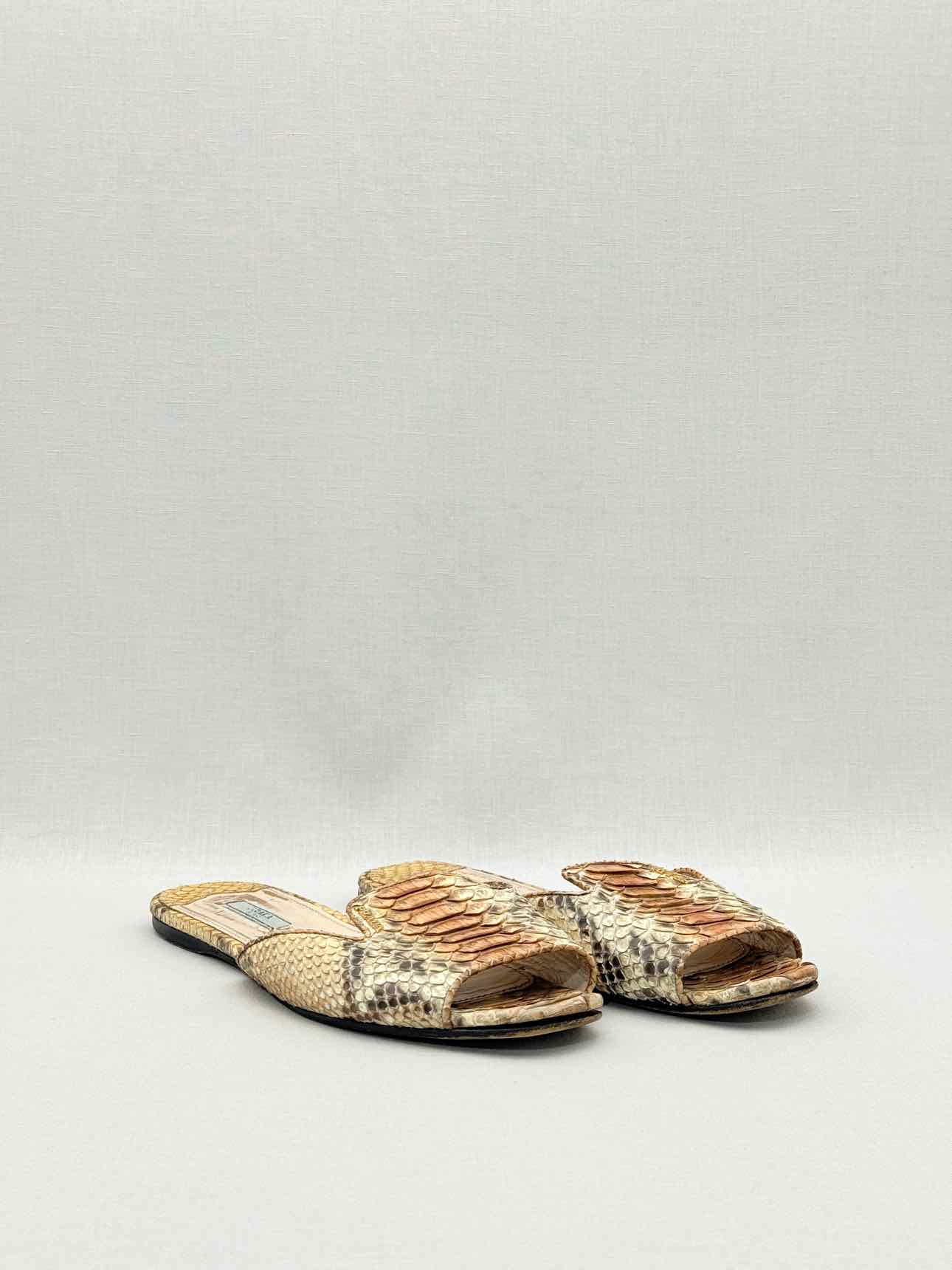PRADA Brown Size EU 40.5 Sandals
