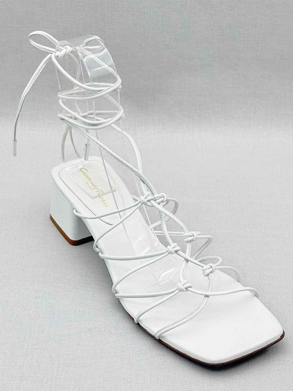 GIANVITO ROSSI White Size EU 40.5 Heeled Sandals