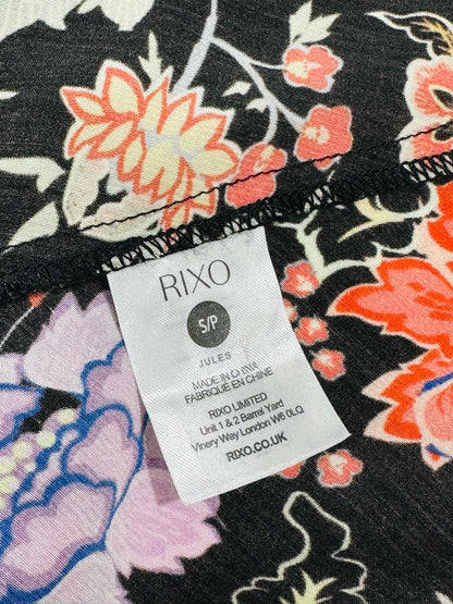 RIXO Plunging V Neck Floral Print Size US 6 Short Dress