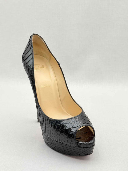 CHRISTIAN LOUBOUTIN Lady Peep Black Size EU 40 Pumps