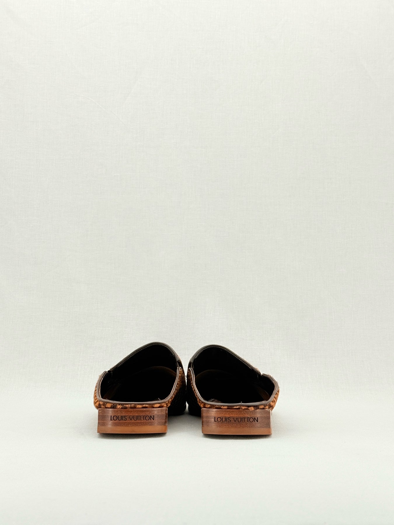 LOUIS VUITTON Brown & Beige Damier Size EU 11.5 Loafers