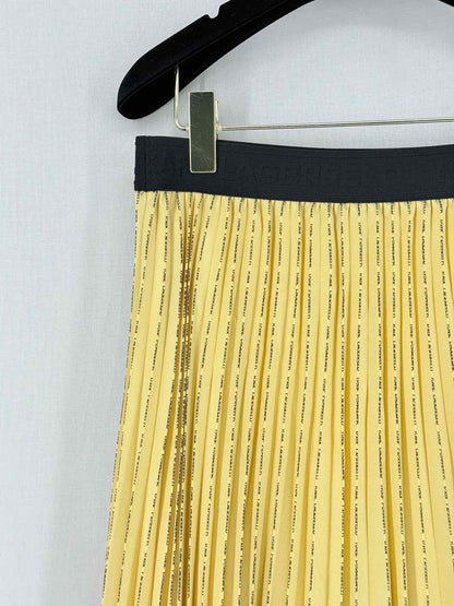 KARL LAGERFELD Yellow Size US 6 Knee Length Skirt