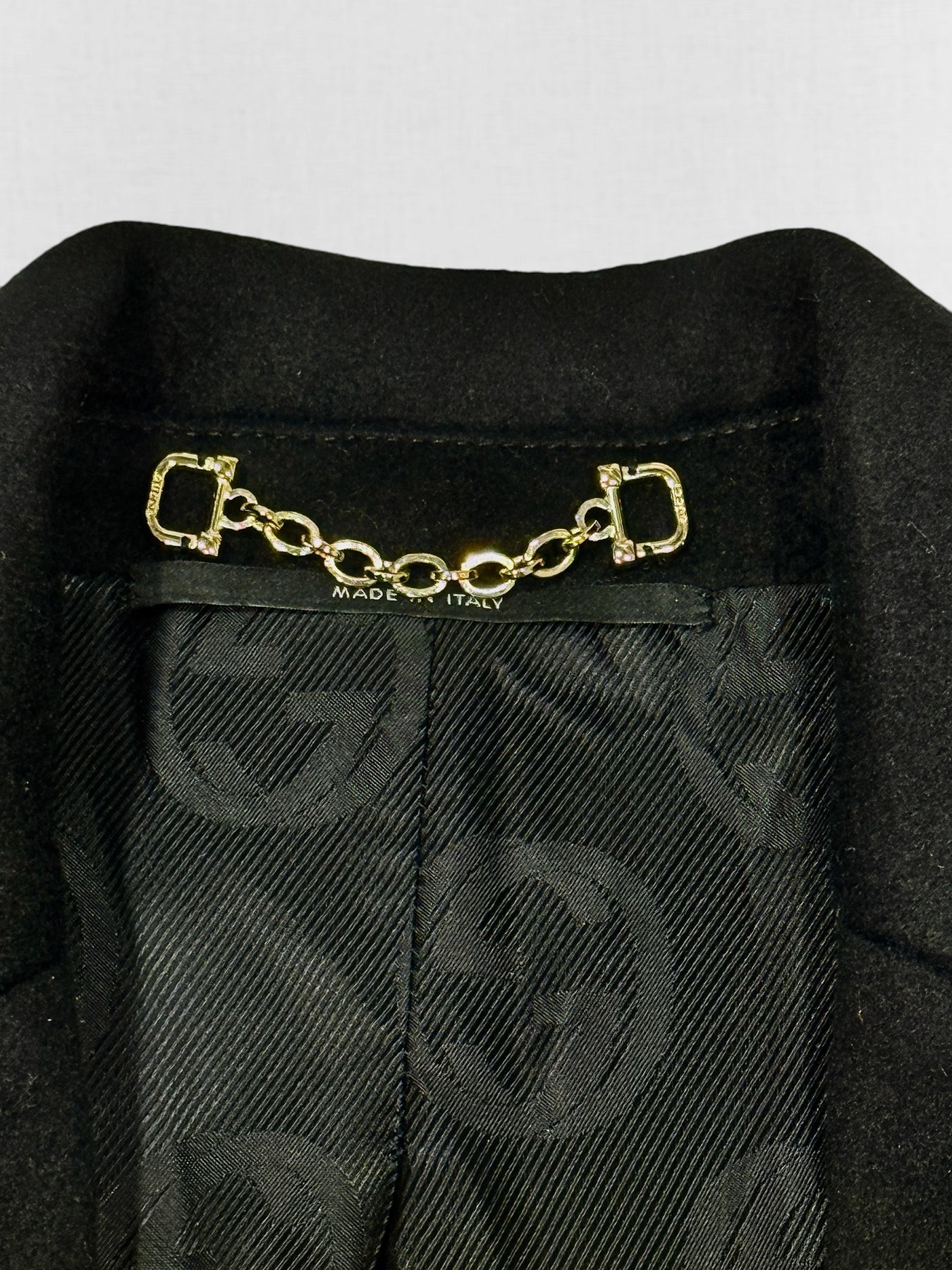 GUCCI Single Breasted Black Size US 6 Coat