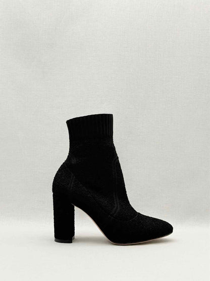 GIANVITO ROSSI Sock Black Size EU 37.5 Ankle Boots