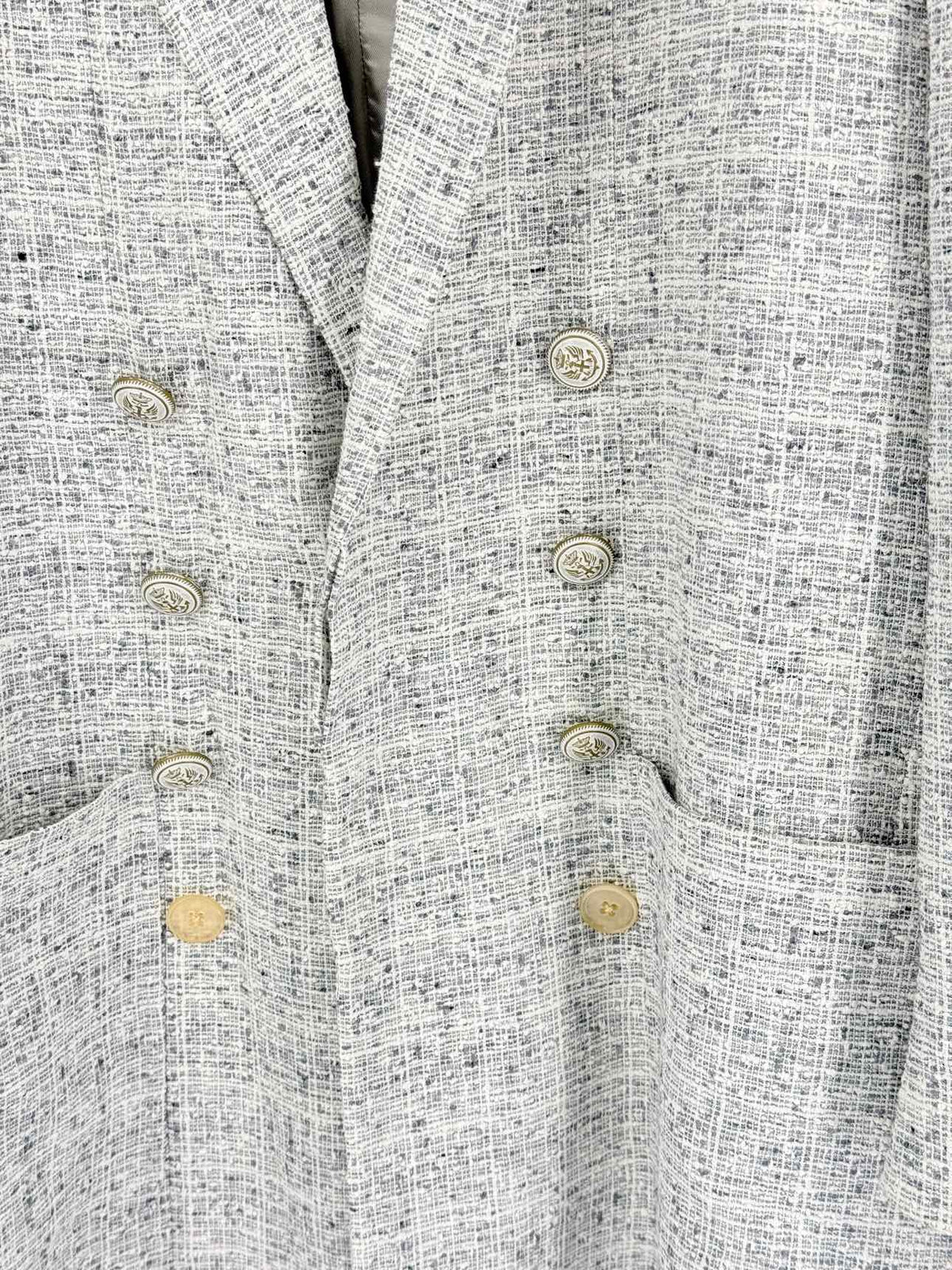 MAISON MARGIELA 2017 White & Grey Size US 0 Coat