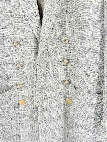 MAISON MARGIELA 2017 White & Grey Size US 0 Coat