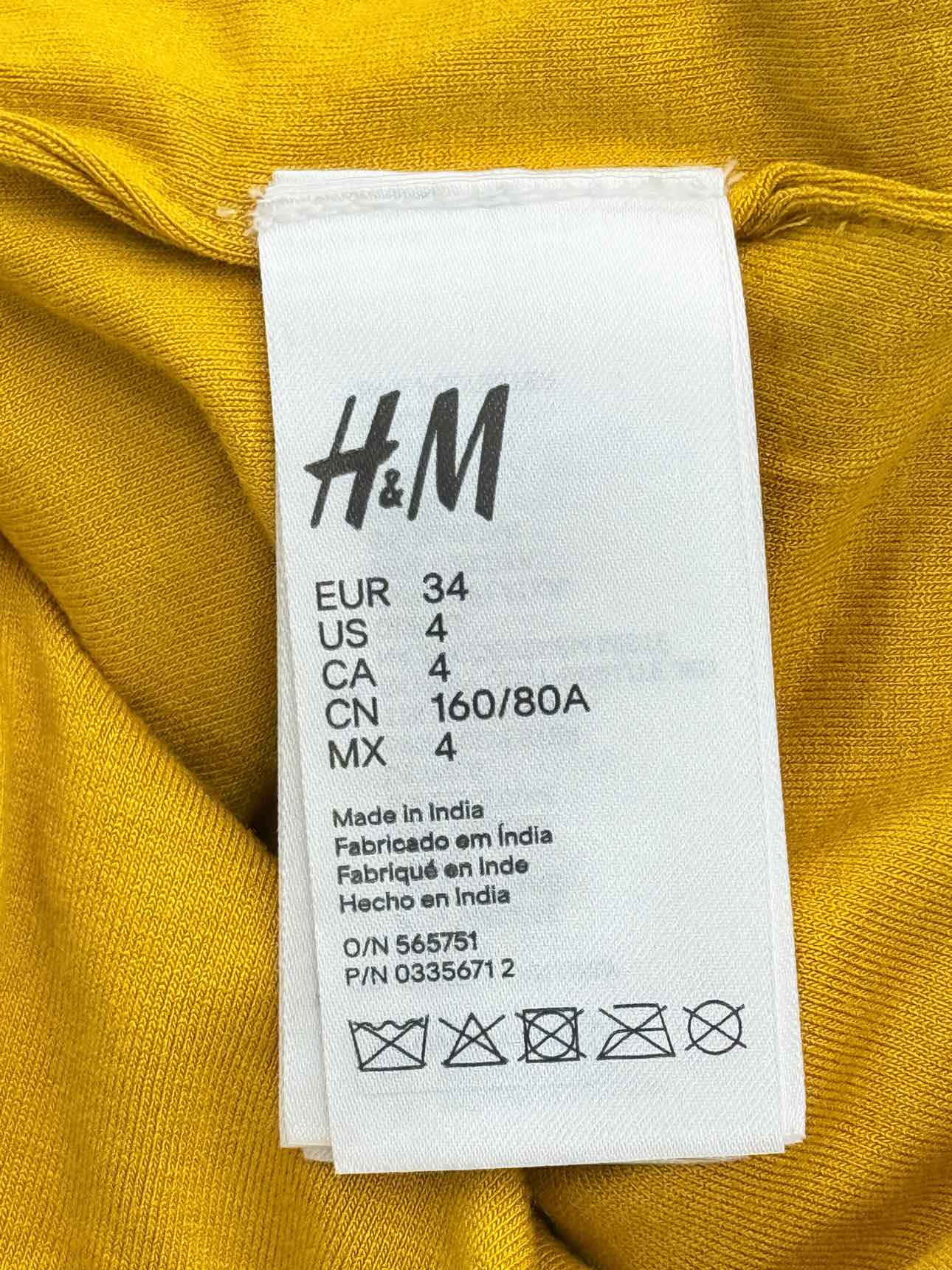 BALMAIN Yellow Size US 4 Top