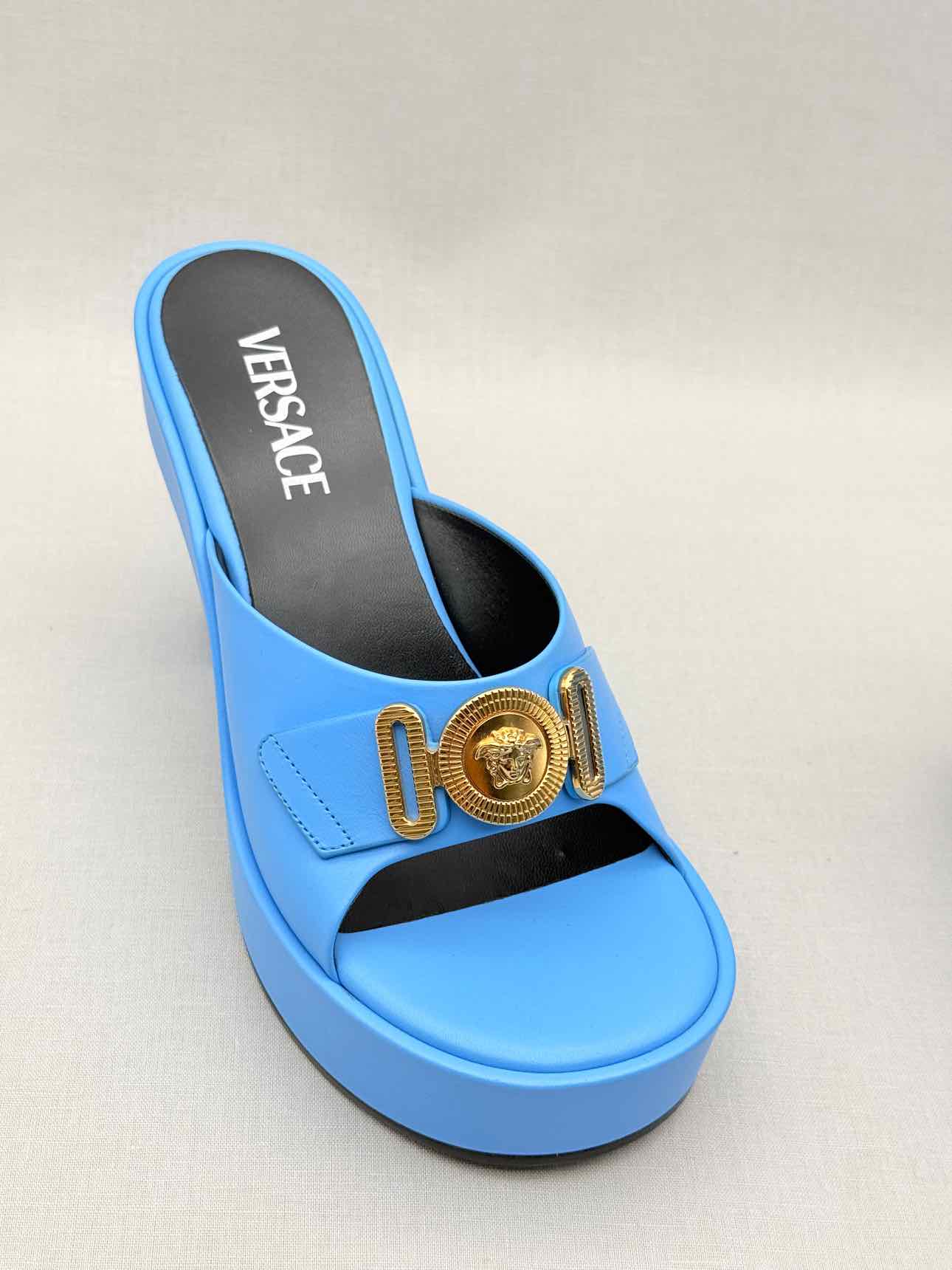 VERSACE Medusa Biggie Blue Size EU 37 Mules