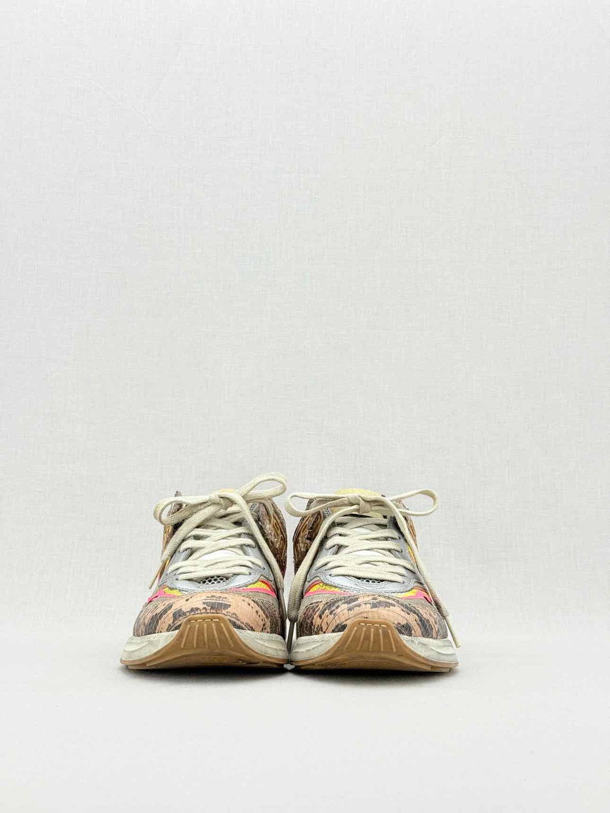 GUCCI Beige Multicolor Size EU 35 Sneakers