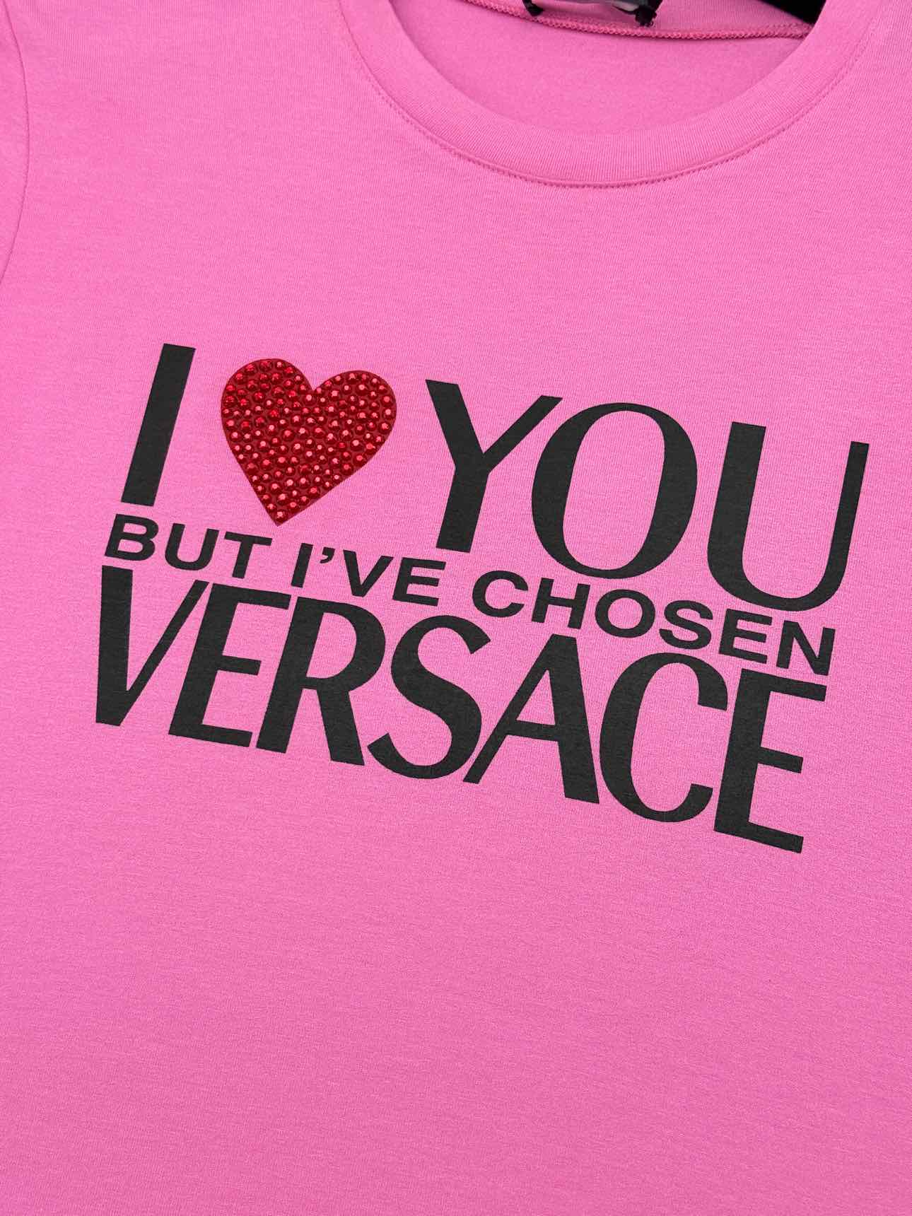 VERSACE Pink Size US 0 T-shirt