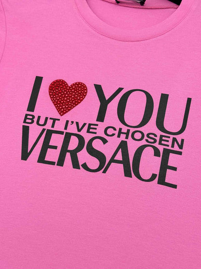 VERSACE Pink Size US 0 T-shirt