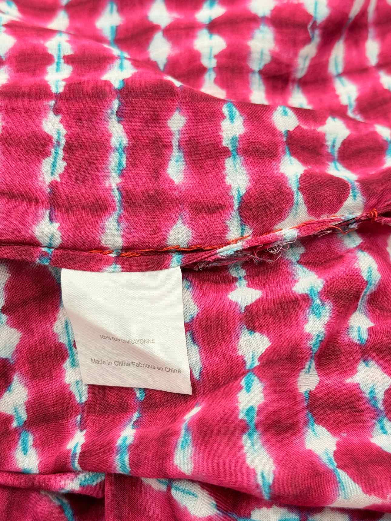 TORY BURCH Magenta & White Size XSmall/Small Long Dress
