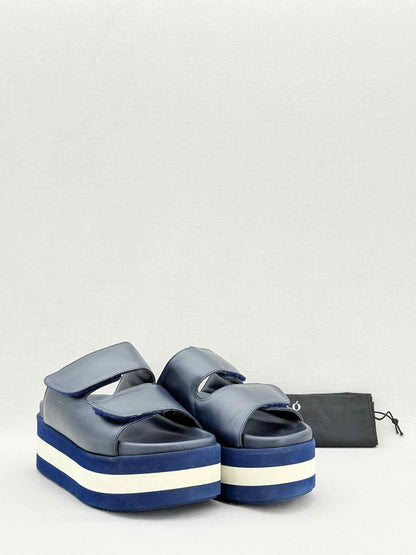 PALOMA BARCELO Navy Blue Size EU 36 Slip-ons