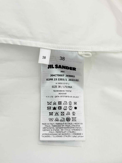 JIL SANDER White Size US 2 Midi Dress