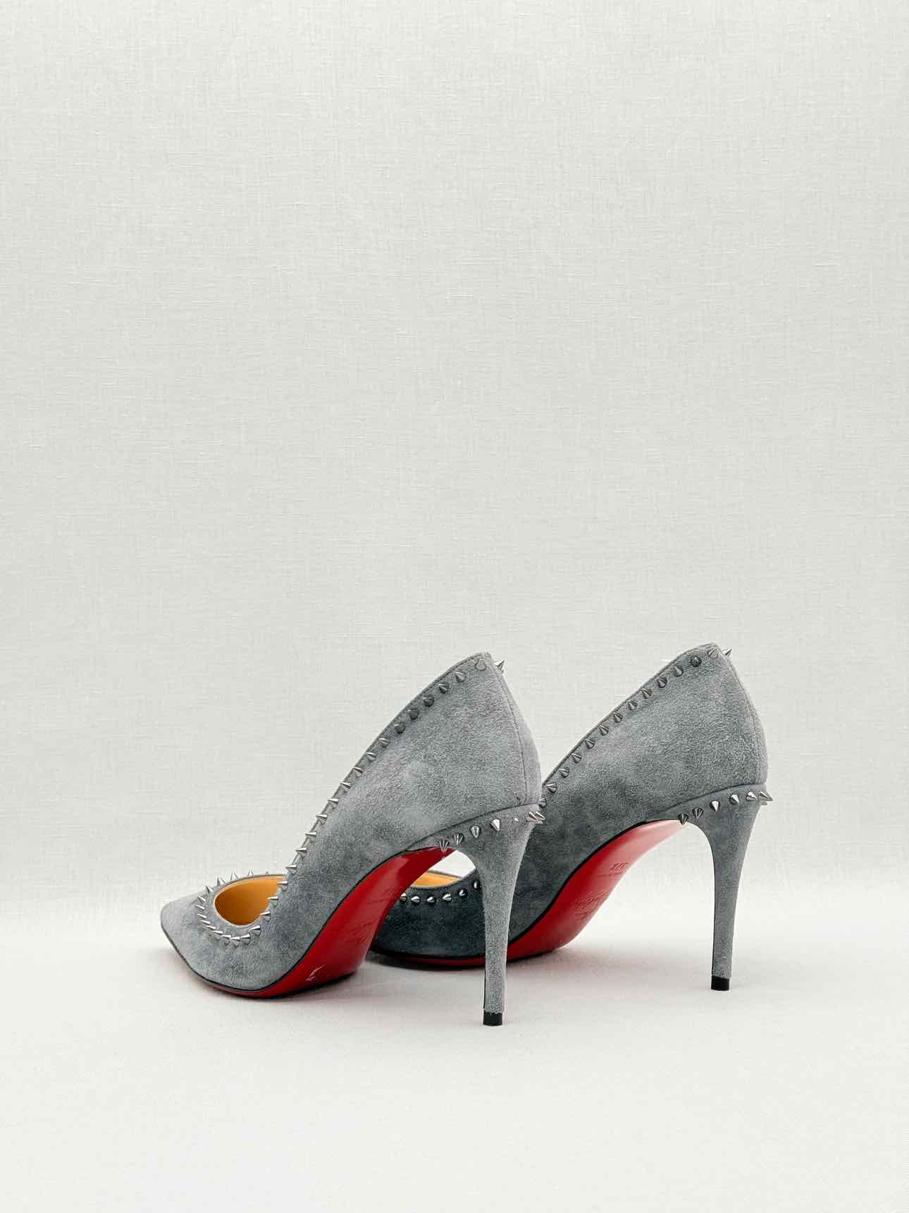 CHRISTIAN LOUBOUTIN Anjalina Grey Size EU 37.5 Pumps
