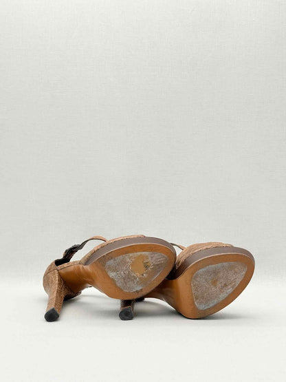 BOTTEGA VENETA Brown Size EU 40 Heeled Sandals