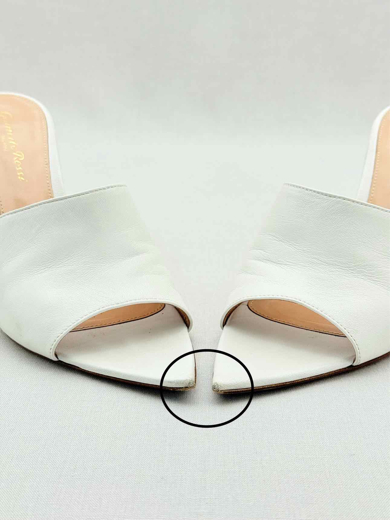 GIANVITO ROSSI White Size EU 38.5 Heeled Sandals