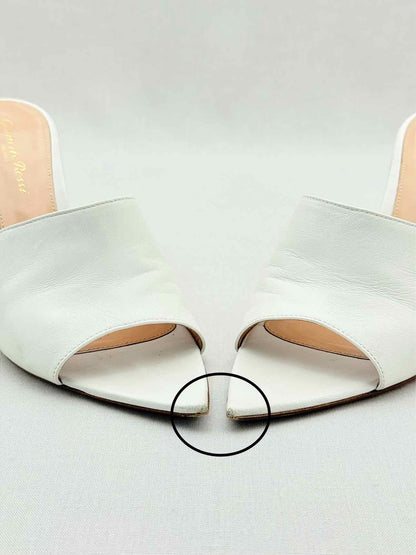 GIANVITO ROSSI White Size EU 38.5 Heeled Sandals